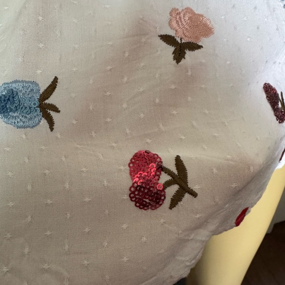 Buffalo David Bitton Strawberry Red White Tie Front Tank Top Ptp 21” lenght 23” - Picture 6 of 7